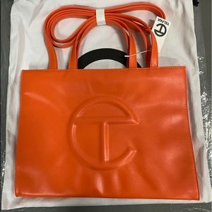 Telfar bag orange size medium
